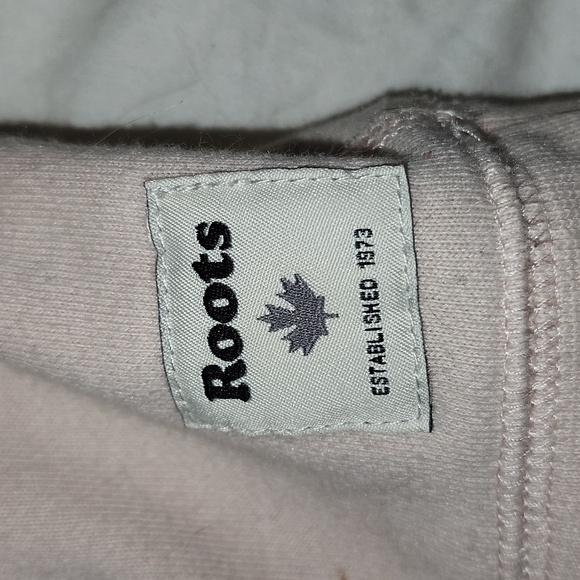 ROOTS Hooded Sweatshirt, Size M, Light Pink, EUC - Picture 2 of 4